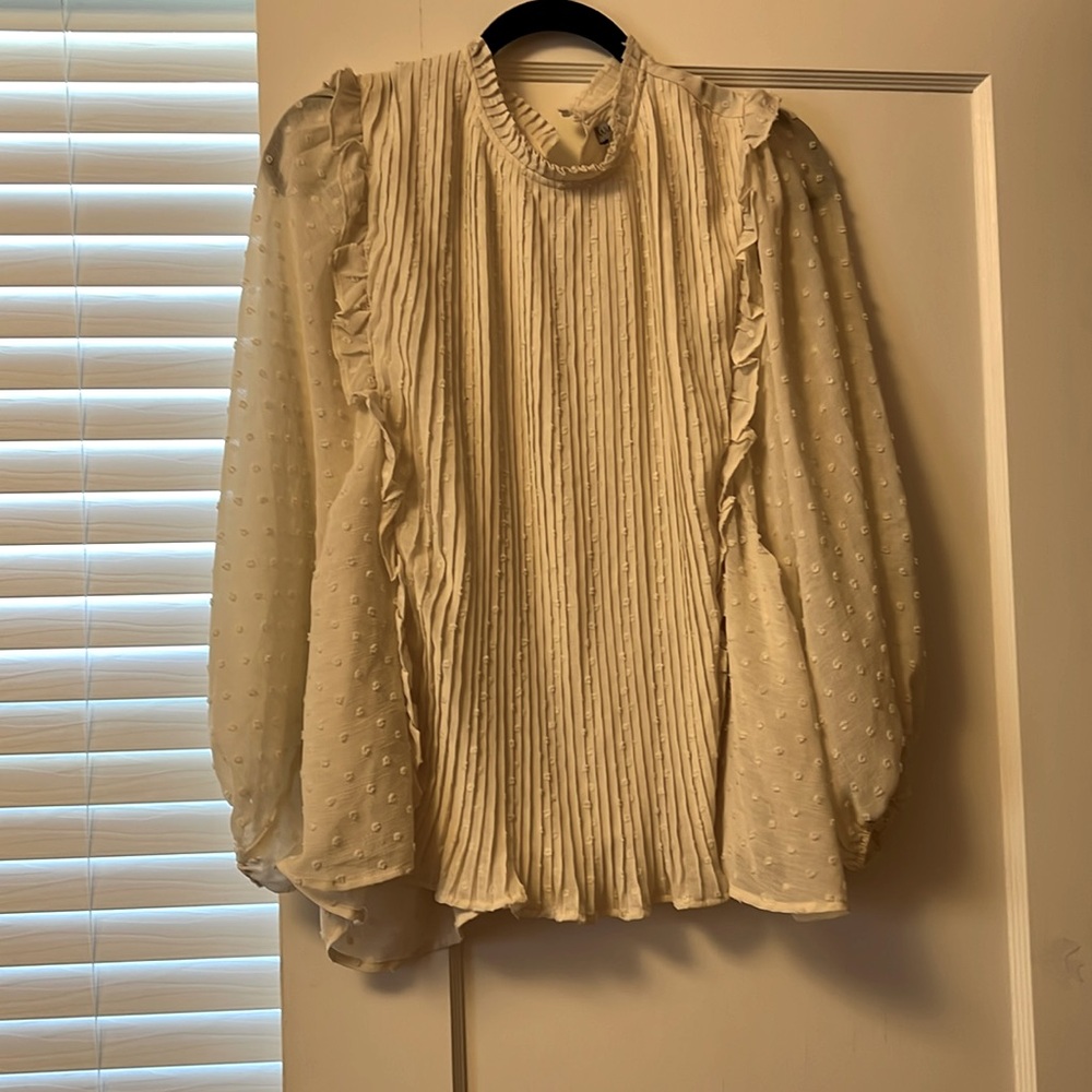 Cream blouse